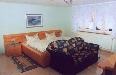Das Schlaf- / Wohnzimmer